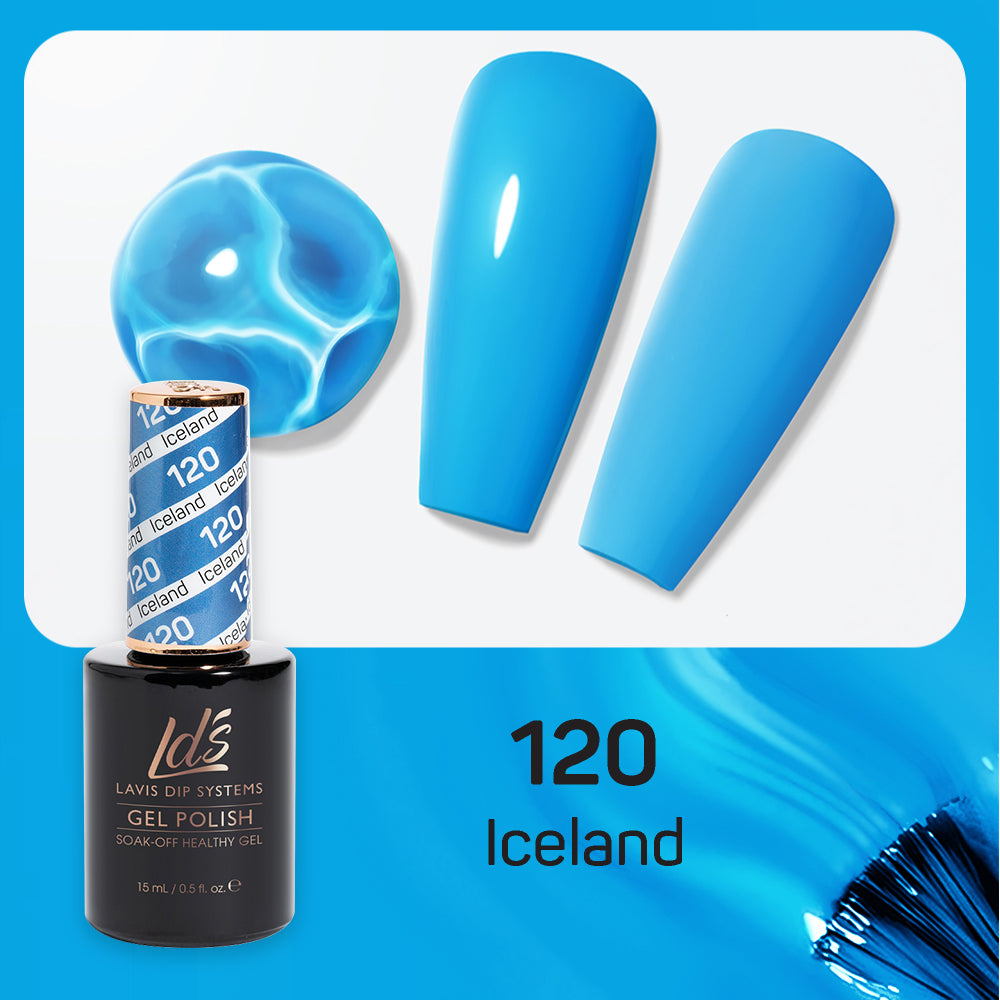 LDS 120 Iceland - LDS Gel Polish & Matching Nail Lacquer Duo Set - 0.5oz