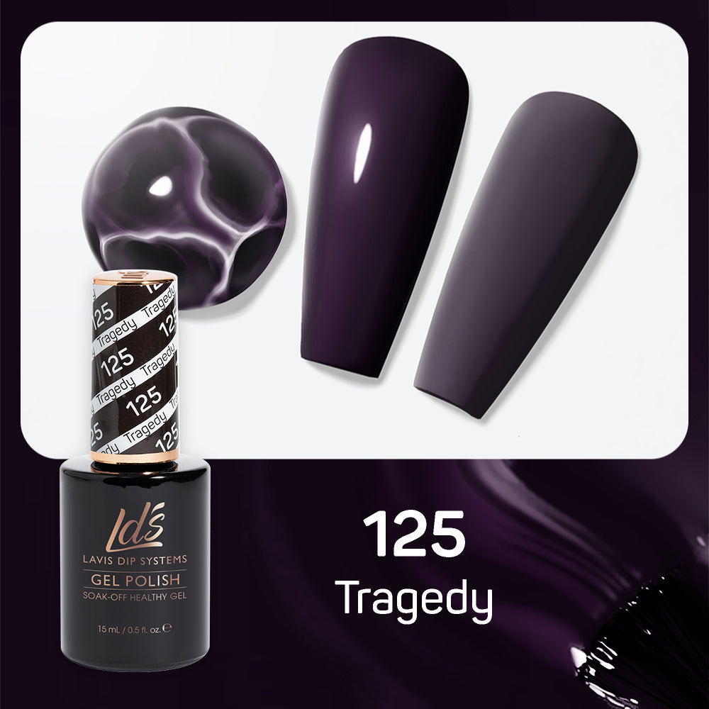 LDS 125 Tragedy - LDS Gel Polish & Matching Nail Lacquer Duo Set - 0.5oz