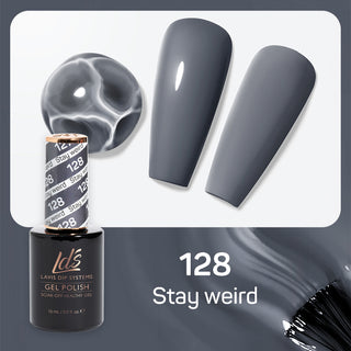 LDS 128 Stay Weird - LDS Gel Polish & Matching Nail Lacquer Duo Set - 0.5oz
