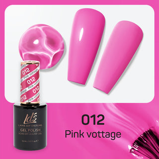 LDS 012 Pink Vottage - LDS Gel Polish 0.5oz