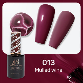 LDS 013 Mulled Wine - LDS Gel Polish & Matching Nail Lacquer Duo Set - 0.5oz