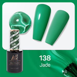 LDS 138 Jade - LDS Gel Polish & Matching Nail Lacquer Duo Set - 0.5oz