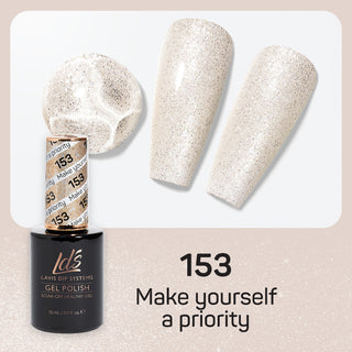 LDS 153 Make Yourself A Priority - LDS Gel Polish & Matching Nail Lacquer Duo Set - 0.5oz