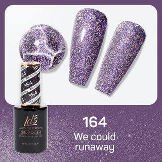 LDS 164 We Could Runaway - LDS Gel Polish & Matching Nail Lacquer Duo Set - 0.5oz