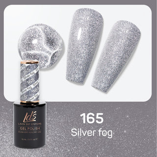 LDS 165 Silver Fog - LDS Gel Polish & Matching Nail Lacquer Duo Set - 0.5oz