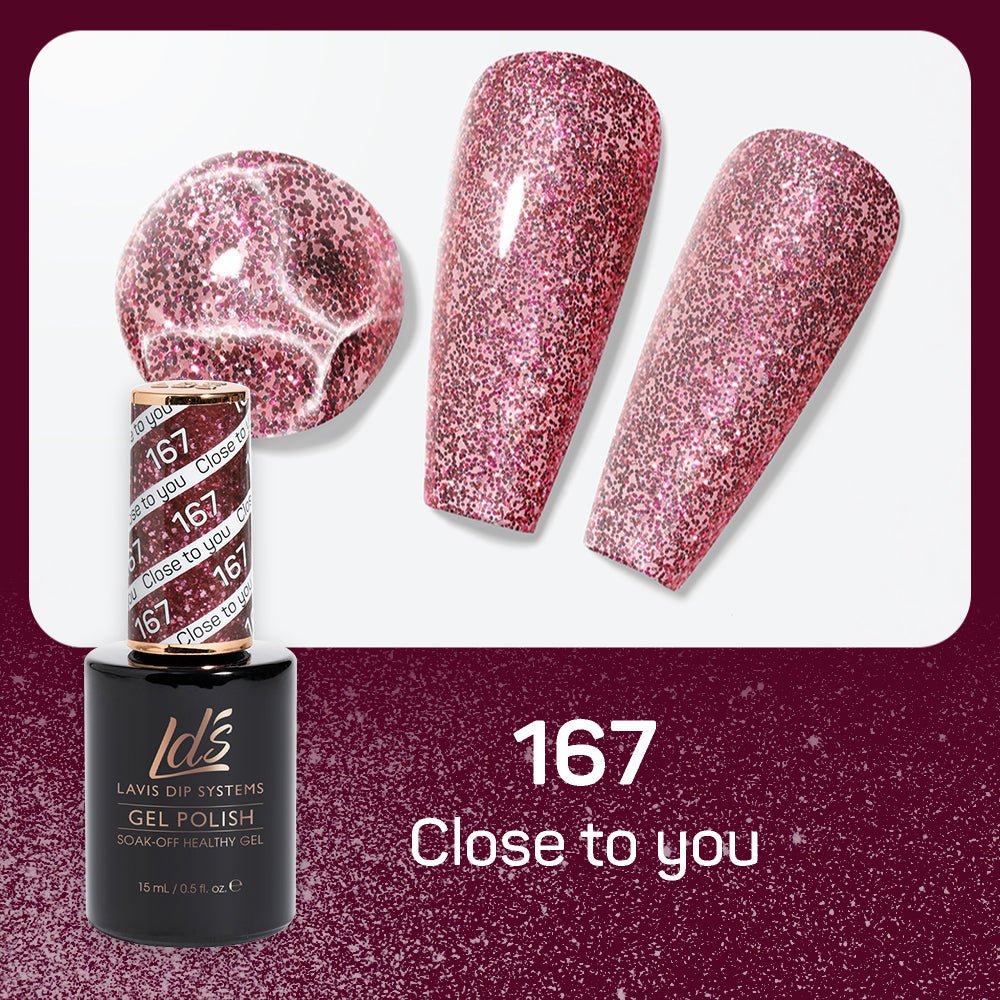 LDS 167 Close To You - LDS Gel Polish & Matching Nail Lacquer Duo Set - 0.5oz