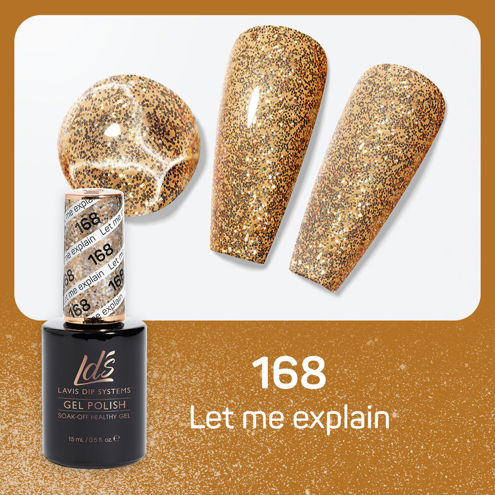 LDS 168 Let Me Explain - LDS Gel Polish & Matching Nail Lacquer Duo Set - 0.5oz