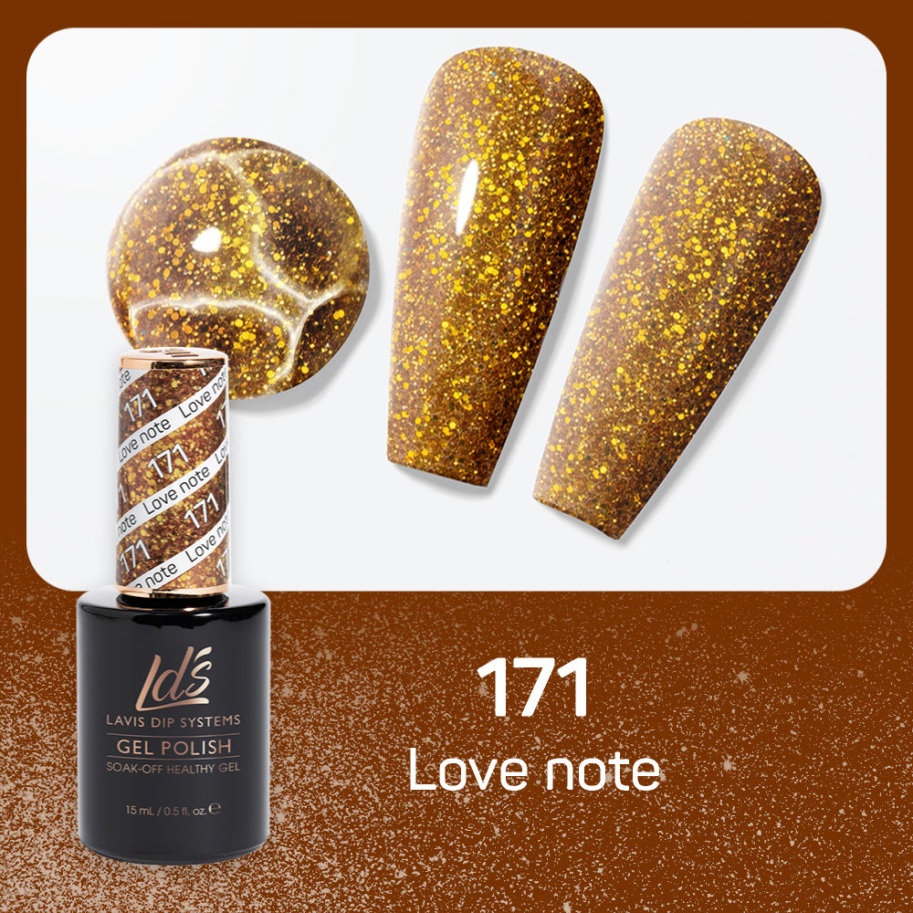 LDS 171 Love Note - LDS Gel Polish & Matching Nail Lacquer Duo Set - 0.5oz