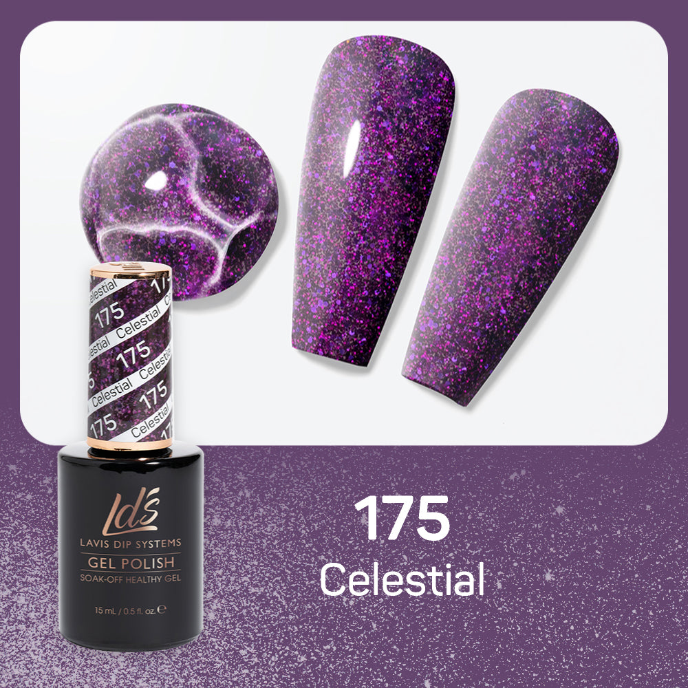 LDS 175 Celestial - LDS Gel Polish & Matching Nail Lacquer Duo Set - 0.5oz