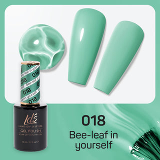 LDS 018 Bee-Leaf In Yourself - LDS Gel Polish & Matching Nail Lacquer Duo Set - 0.5oz