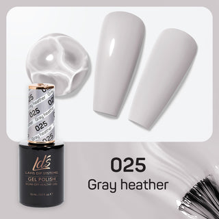 LDS 025 Gray Heather - LDS Gel Polish 0.5oz