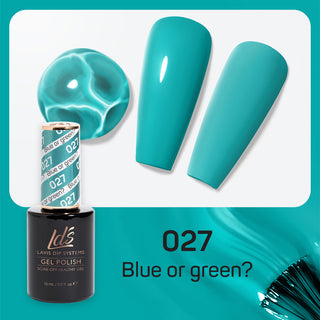 LDS 027 Blue Or Green - LDS Gel Polish 0.5oz