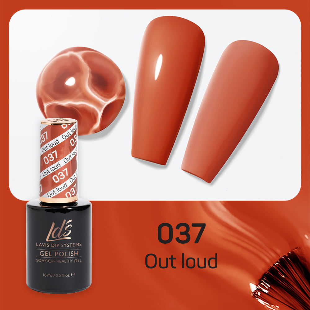LDS 037 Out Loud - LDS Gel Polish & Matching Nail Lacquer Duo Set - 0.5oz