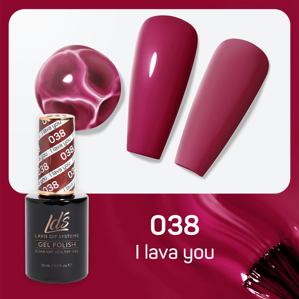 LDS 038 I Lava You - LDS Gel Polish 0.5oz