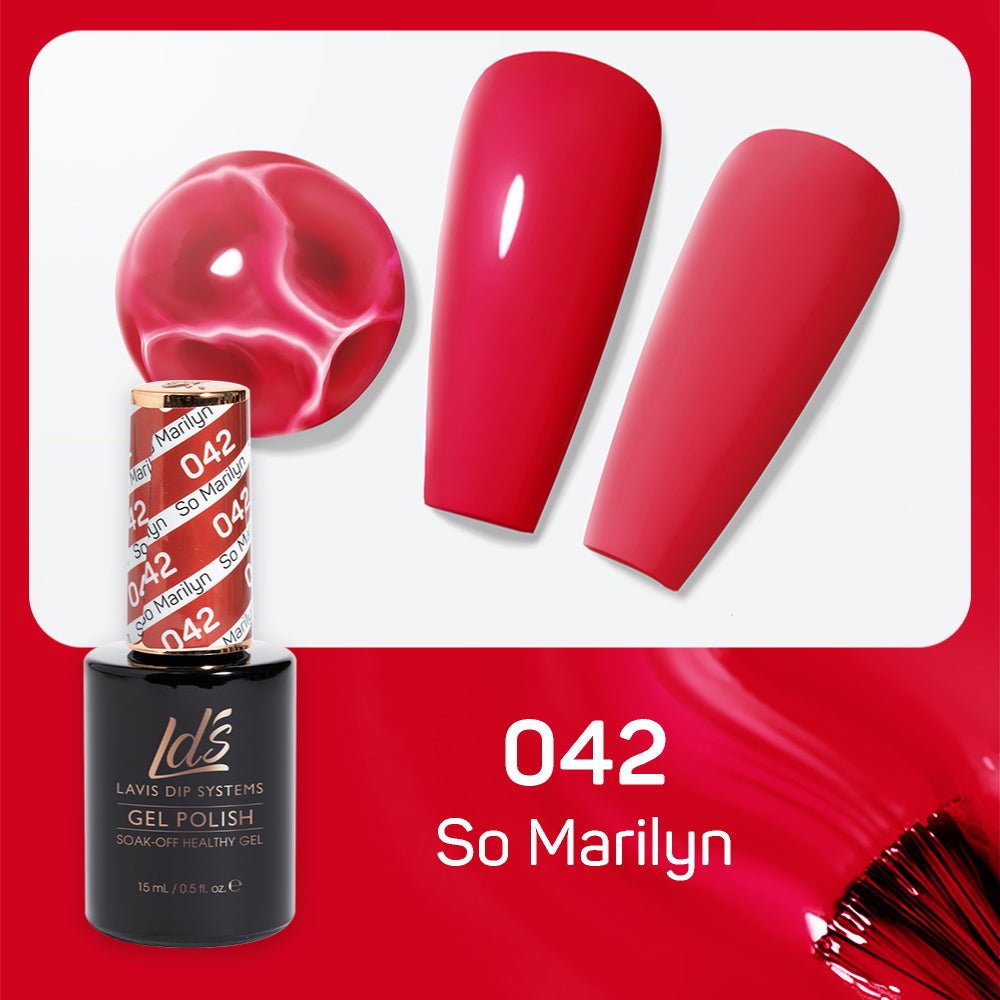 LDS 042 So Marilyn - LDS Gel Polish & Matching Nail Lacquer Duo Set - 0.5oz
