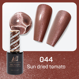 LDS 044 Sun Dried Tomato - LDS Gel Polish & Matching Nail Lacquer Duo Set - 0.5oz