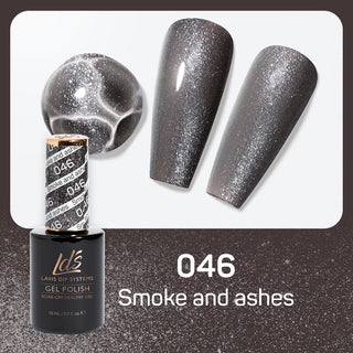 LDS 046 Smoke And Ashes - LDS Gel Polish & Matching Nail Lacquer Duo Set - 0.5oz