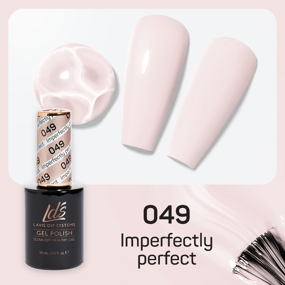 LDS 049 Imperfectly Perfect - LDS Gel Polish & Matching Nail Lacquer Duo Set - 0.5oz