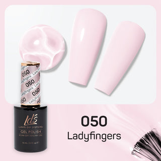 LDS 050 Ladyfingers - LDS Gel Polish & Matching Nail Lacquer Duo Set - 0.5oz