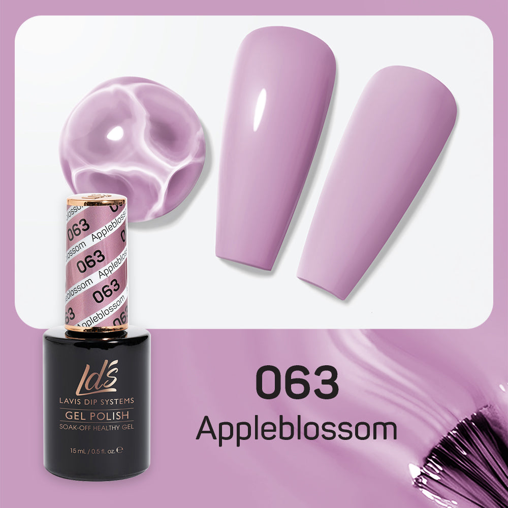 LDS 063 Appleblossom - LDS Gel Polish & Matching Nail Lacquer Duo Set - 0.5oz