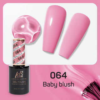 LDS 064 Baby Blush - LDS Gel Polish & Matching Nail Lacquer Duo Set - 0.5oz