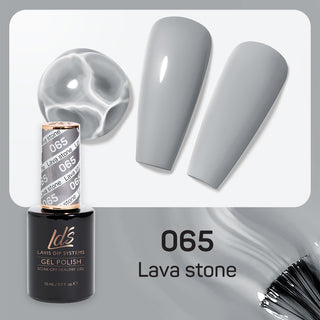 LDS 065 Lava Stone - LDS Gel Polish & Matching Nail Lacquer Duo Set - 0.5oz