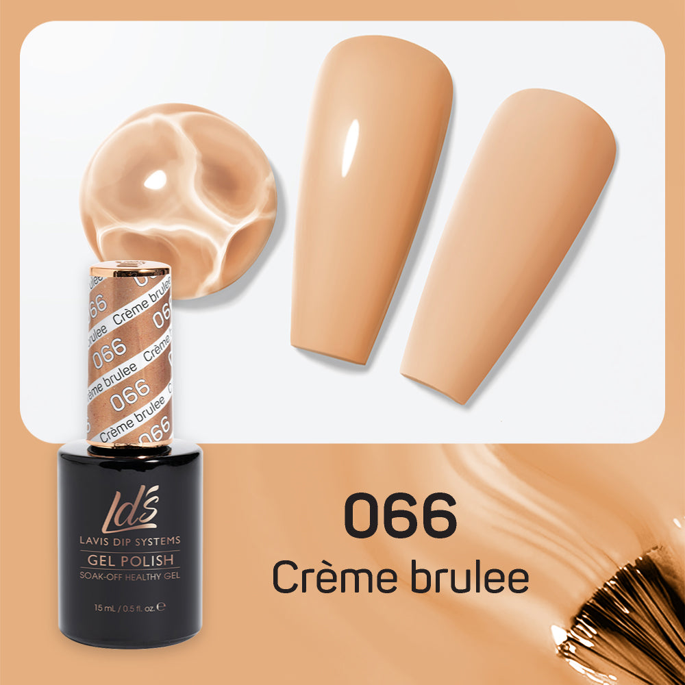 LDS 066 Cr��me Brulee - LDS Gel Polish & Matching Nail Lacquer Duo Set - 0.5oz
