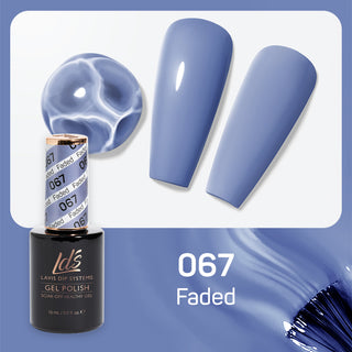 LDS 067 Faded - LDS Gel Polish & Matching Nail Lacquer Duo Set - 0.5oz