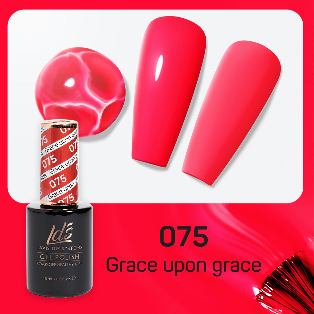 LDS 075 Grace Upon Grace - LDS Gel Polish & Matching Nail Lacquer Duo Set - 0.5oz