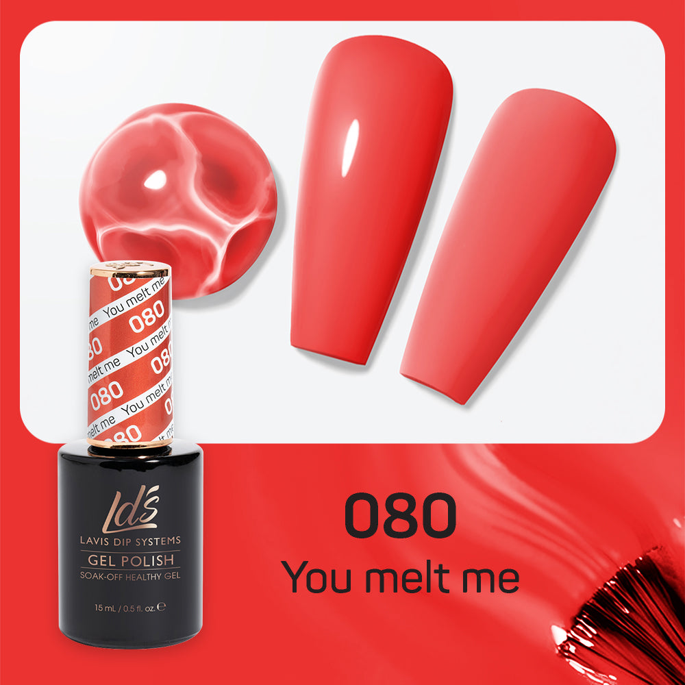 LDS 080 You Melt Me - LDS Gel Polish & Matching Nail Lacquer Duo Set - 0.5oz