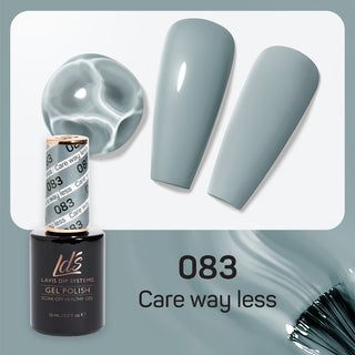 LDS 083 Care Way Less - LDS Gel Polish & Matching Nail Lacquer Duo Set - 0.5oz