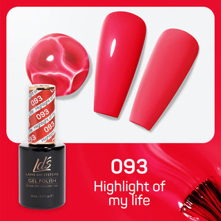 LDS 093 Highlight Of My Life - LDS Gel Polish & Matching Nail Lacquer Duo Set - 0.5oz