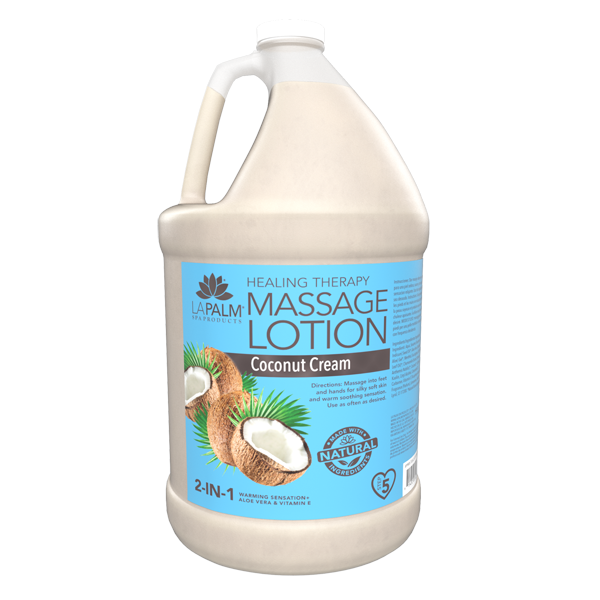 Lapalm Healing Therapy Massage Lotion | 1 Gallon | Coconut Cream