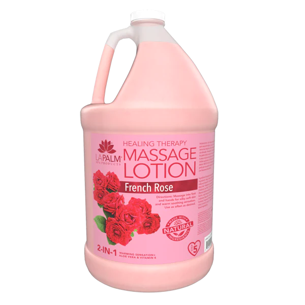 Lapalm Healing Therapy Massage Lotion | 1 Gallon | Freach Rose