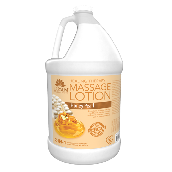Lapalm Healing Therapy Massage Lotion | 1 Gallon | Honey Pearl