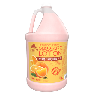 Lapalm Healing Therapy Massage Lotion | 1 Gallon | Orange Tangerine Zest