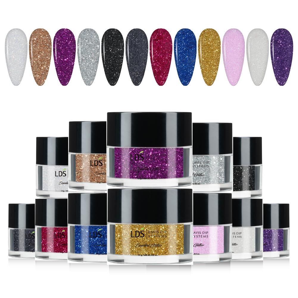Lds Holographics Fine Glitter Nail Art (12 colors) - DB13-DB24 - 0.5 oz