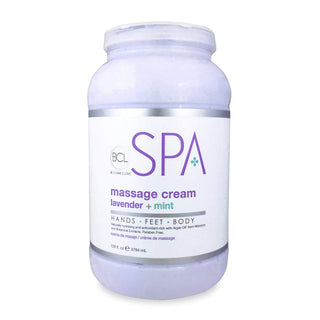 BCL Spa Massage Cream - Lavender + Mint - 1 gallon