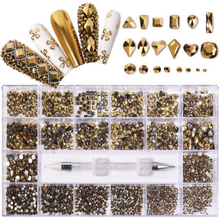 Mine Gold Glass Rhinestones Kit #14 – Lavis Dip Systems Inc