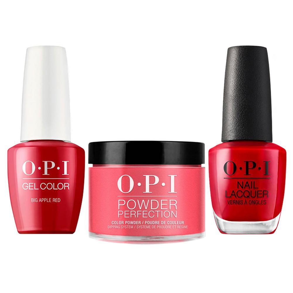 OPI 3 in 1 - N25 Big Apple Red - Dip, Gel & Lacquer Matching