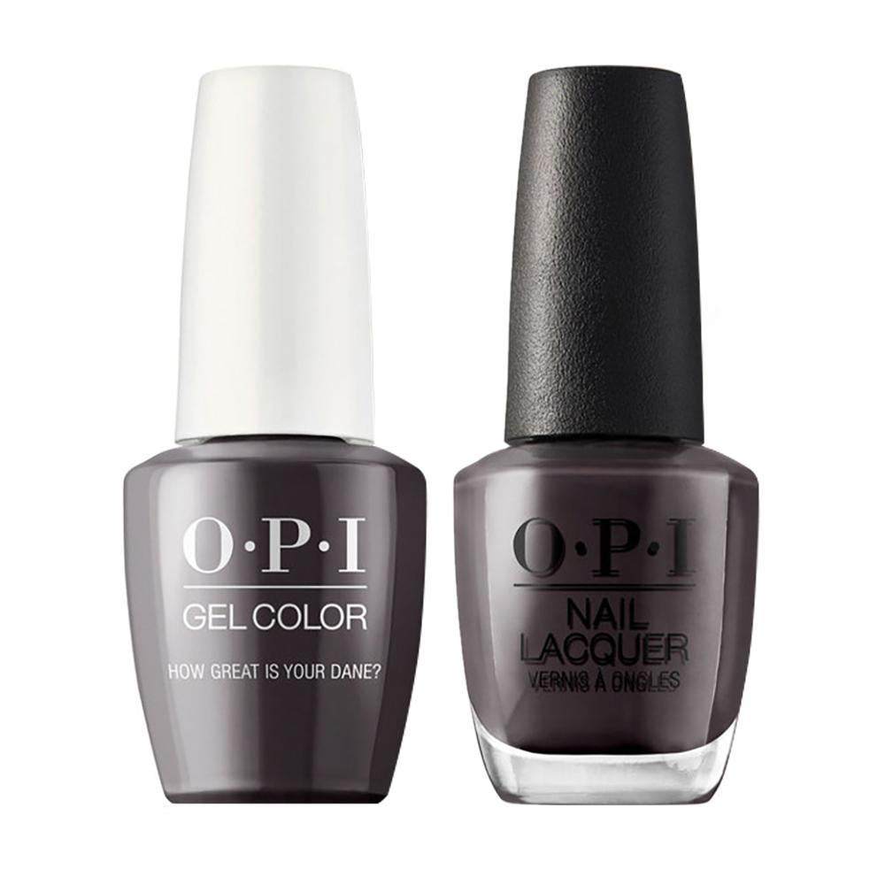 OPI Gel Nail Polish Duo Brown Colors - N44 How Great is Your Dane?