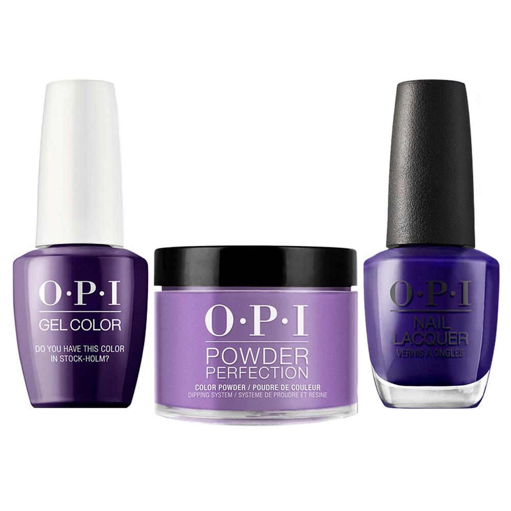 OPI 3 in 1 - N47 Do You Have this Color in Stock-holm? - Dip, Gel & Lacquer Matching