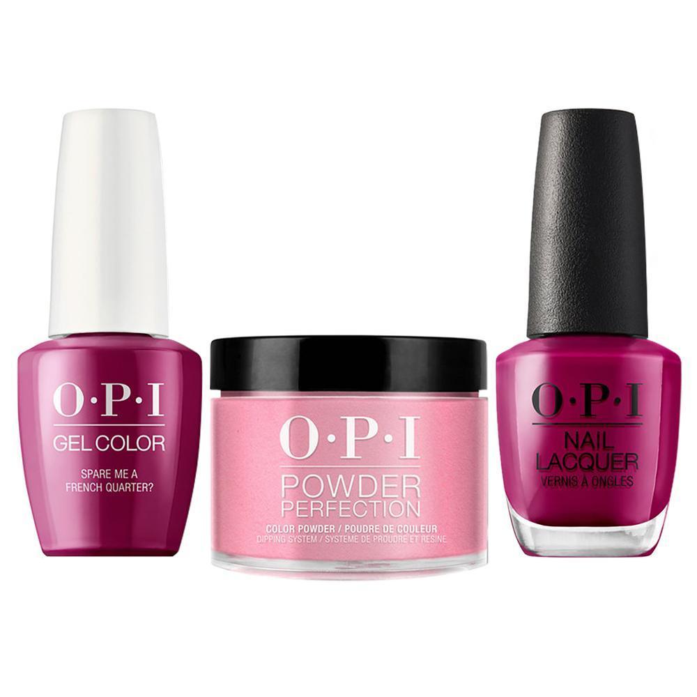OPI 3 in 1 - N55 Spare Me a French Quarter? - Dip, Gel & Lacquer Matching