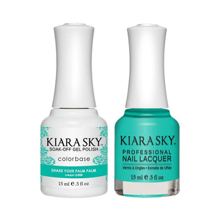 Kiara Sky 588 Shake Your Palm Palm - Kiara Sky Gel Polish & Matching Nail Lacquer Duo Set - 0.5oz
