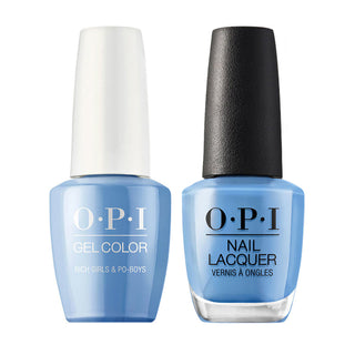 OPI Gel Nail Polish Duo Blue Colors - N61 Rich Girls & Po-Boys