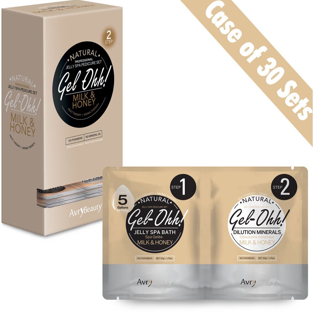 AVRY BEAUTY - CASE OF 30 - Gel-Ohh! Jelly Spa Bath - MILK & HONEY