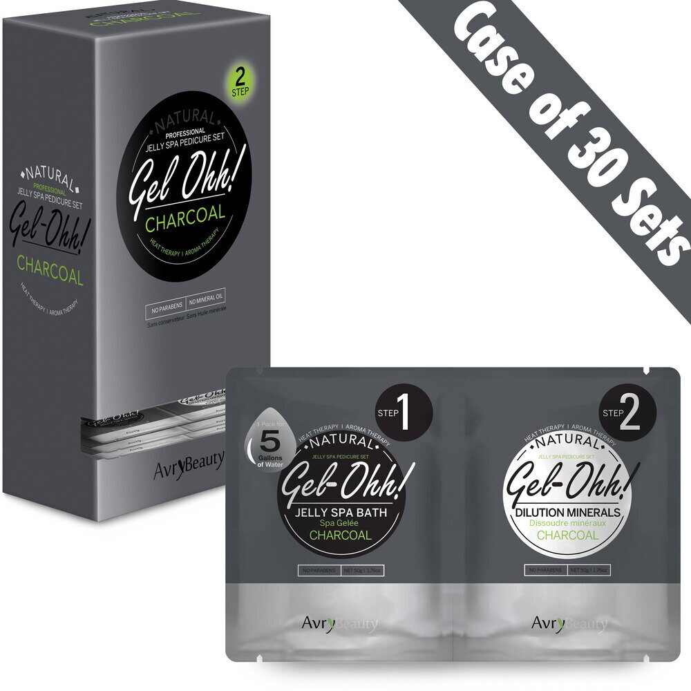 AVRY BEAUTY - CASE OF 30 - Gel-Ohh! Jelly Spa Bath - CHARCOAL