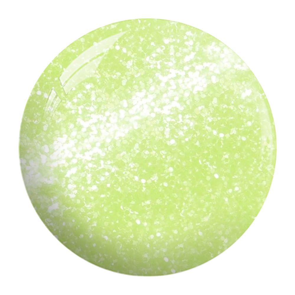 NuGenesis Glitter Green Dipping Powder Nail Colors - NL 14 Lemon lime