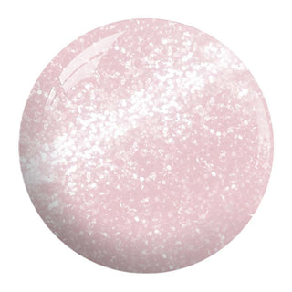 NuGenesis Glitter White Dipping Powder Nail Colors - NL 17 Peek a boo