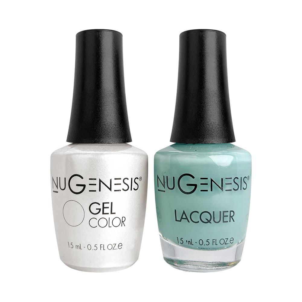 Nugenesis Gel Nail Polish Duo - 002 Mint Colors - Robin's Egg Blue